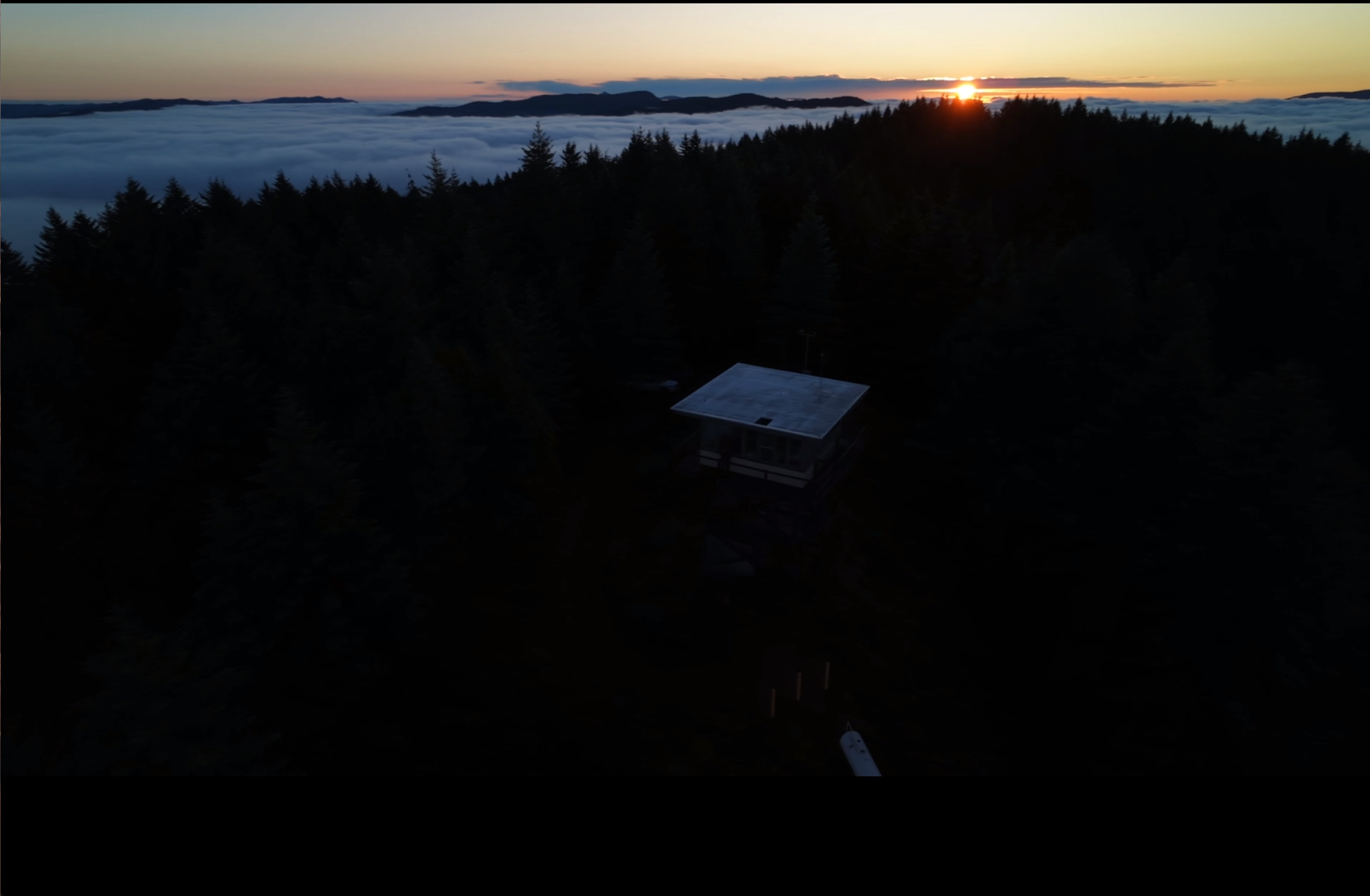 Sunrise above the clouds
